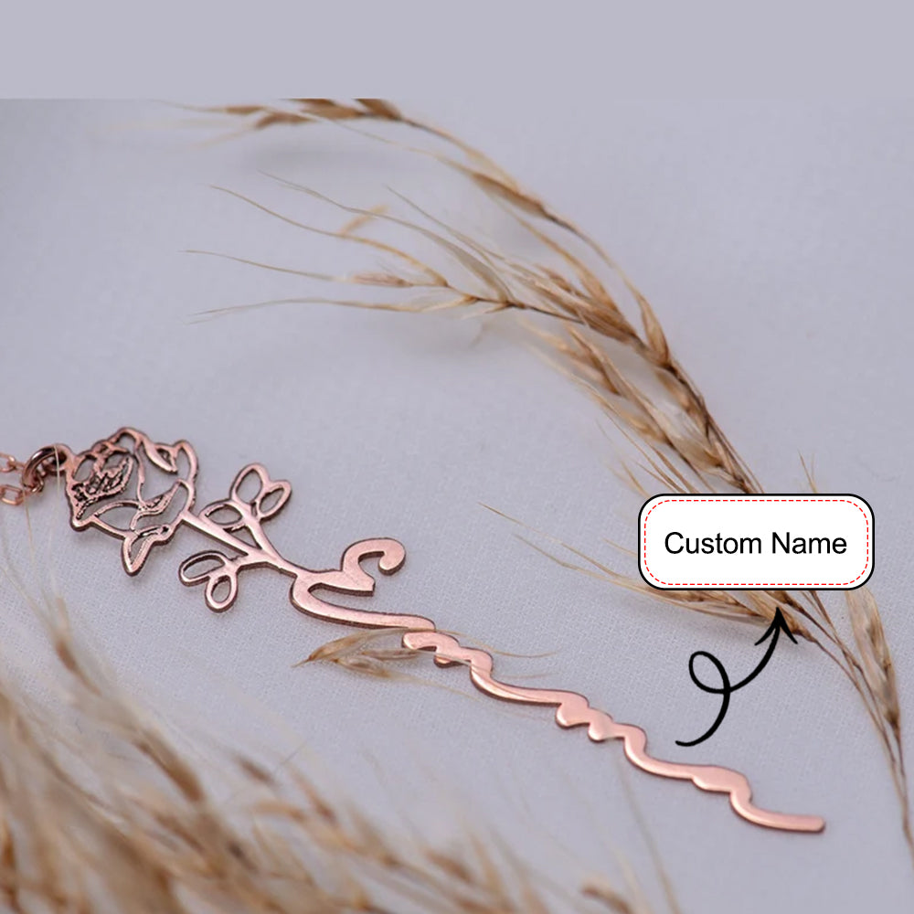 Personalized birth necklace with your name 