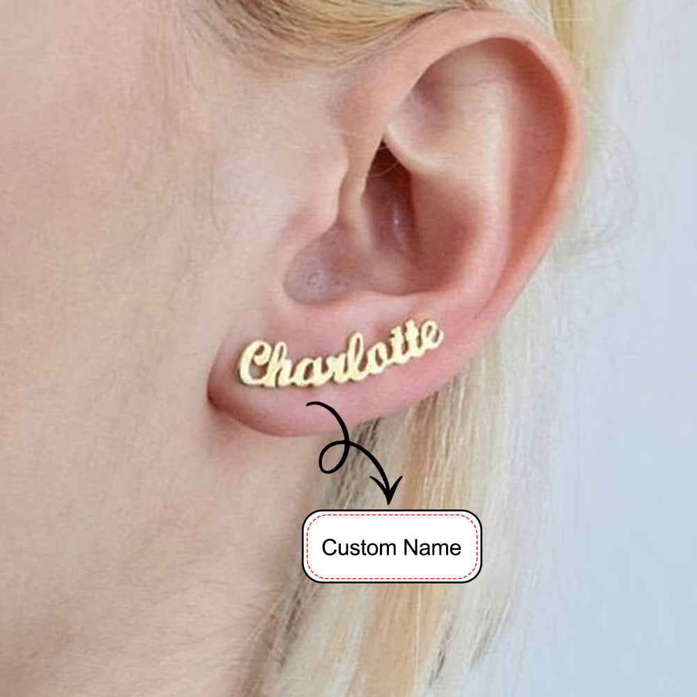 Personalized earrings with your name 